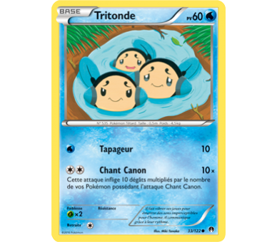 Tritonde Carte Commune Pv 60 - 33/122 - XY9