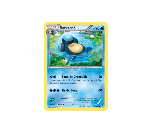 Batracné Carte Peu Commune Pv 90 - 34/122 - XY9