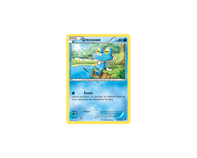 Grenousse Carte Commune Pv 60 - 38/122 - XY9