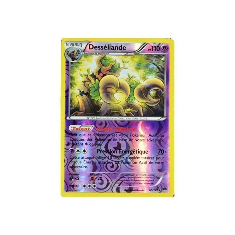 XY9:Rupture Turbo Carte Pokemon Neuve Française Desséliande Reverse 65//122