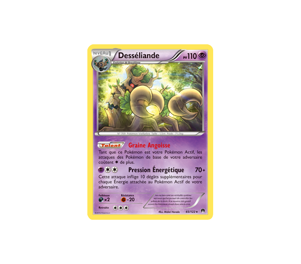 XY9:Rupture Turbo Carte Pokemon Neuve Française Desséliande Reverse 65//122