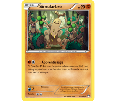 Simularbre Carte Peu Commune Pv 90 - 67/122 - XY9