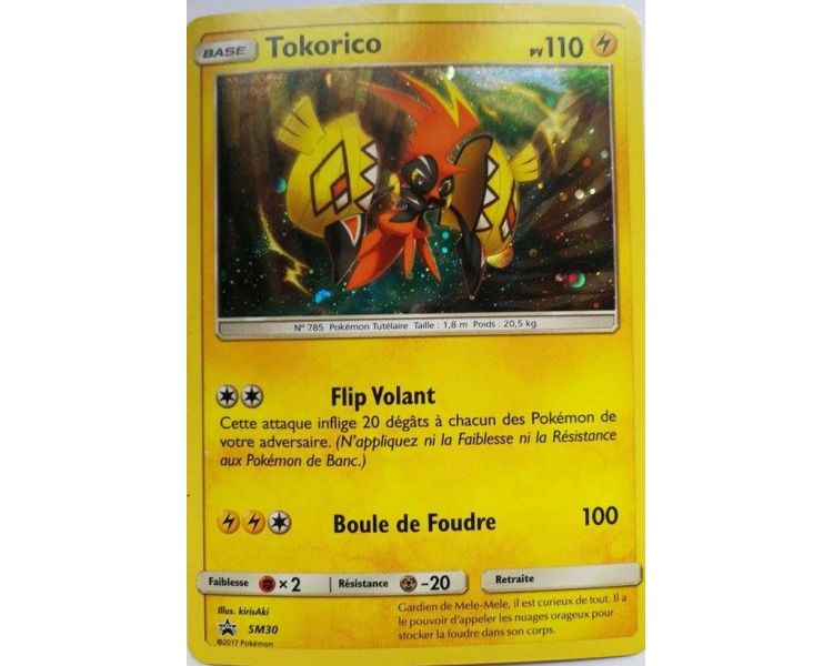 Tokorico Carte Pokémon Holo Pv 110 - SM30 - Etoile Promo