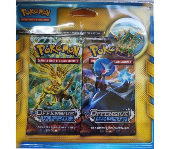 Pack 2 Boosters Offensive Vapeur + 1 Pin's Rayquaza