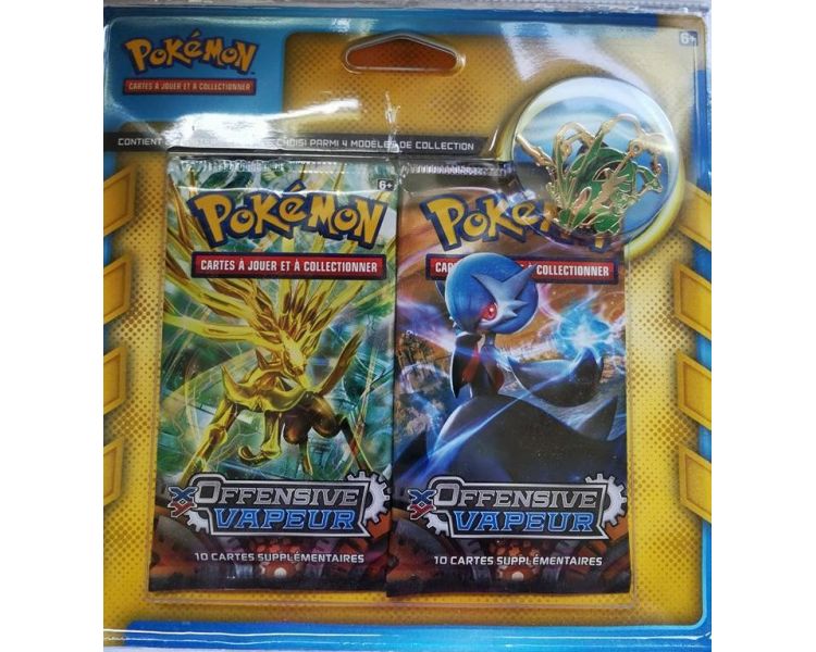 Pack 2 Boosters Offensive Vapeur + 1 Pin's Rayquaza