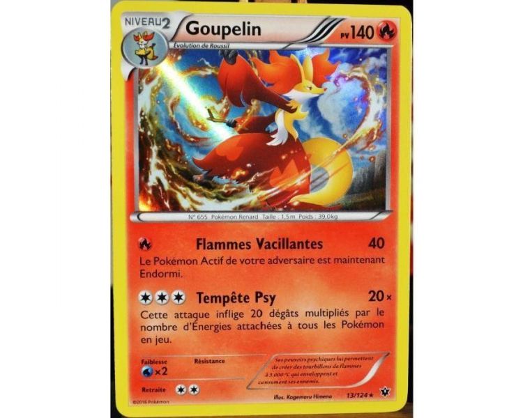 Goupelin Carte Holo Rare Pv 140 - 13/124 - XY10