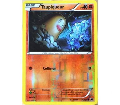 Taupiqueur Carte Reverse Commune Pv 40 - 36/124 - XY10