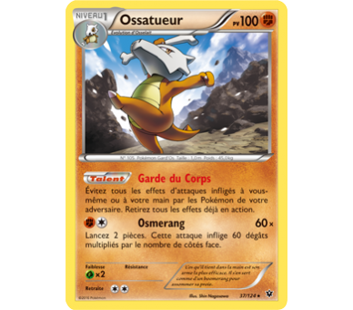 Ossatueur Carte Rare Pv 100 - 37/124 - XY10