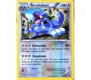 Brouhabam Carte Reverse Rare Pv 140 - 82/124 - XY10