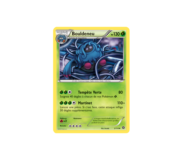 Bouldeneu Carte Peu Commune 130 Pv - 2/144 - XY11