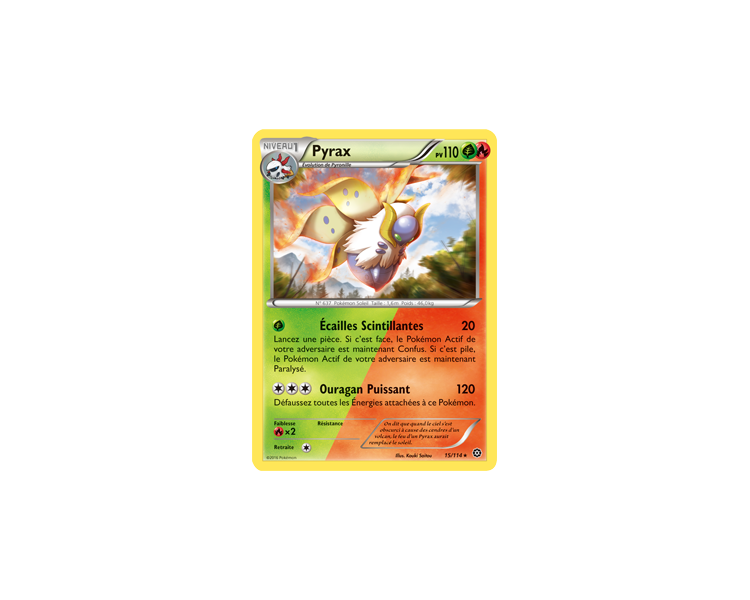 Pyrax Carte Double Energie Rare 110 Pv - 15/114 - XY11