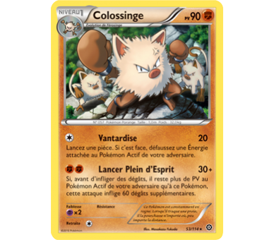 Colossinge Carte Rare 90 Pv - 53/114 - XY11