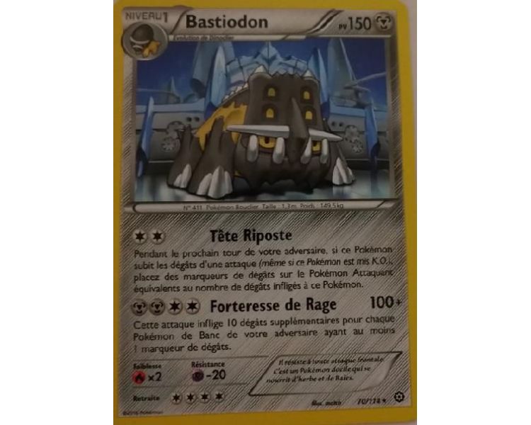 Bastiodon Carte Rare 150 Pv - 70/114 - XY11
