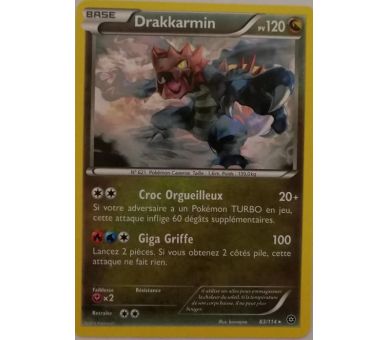 Drakkarmin Carte Rare 120 Pv - 83/114 - XY11