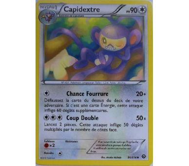 Capidextre Carte Peu Commune 90 Pv - 91/114 - XY11