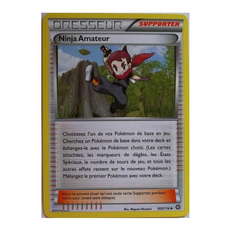 card pokemon french new vapor-offensive 103/114 Amateur ninja 🌈 xy11