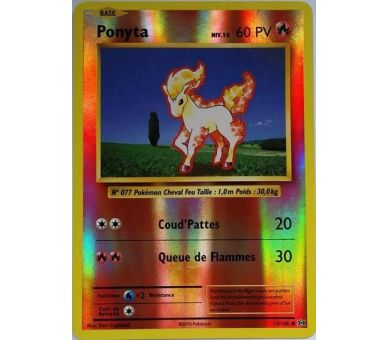 Ponyta Carte Reverse Commune 60 Pv - XY12 - 19/108