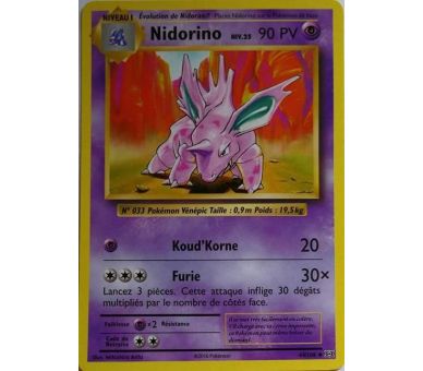 Nidorino Carte Peu Commune 90 Pv - XY12 - 44/108