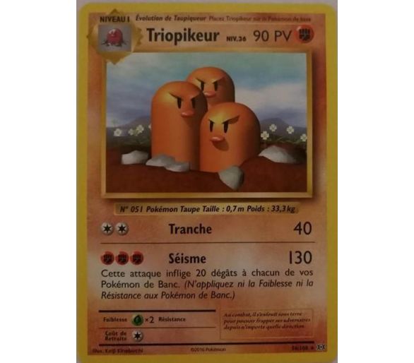 Triopikeur Carte Rare 90 Pv - XY12 - 56/108