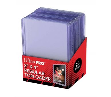 Ultra Pro Toploader regular 3*4 (63.5mm x 88.9mm)  set de 25