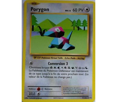 Porygon Carte Peu Commune 60 Pv - XY12 - 71/108