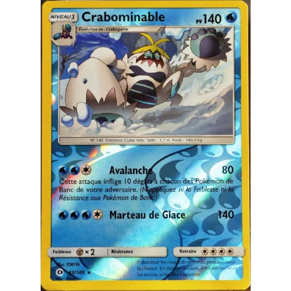 Sammelkartenspiele Tcgs Carte Pokemon Rare Crabominable 43 149 Soleil Lune Neuve Sammeln Seltenes Drukgreen Bt