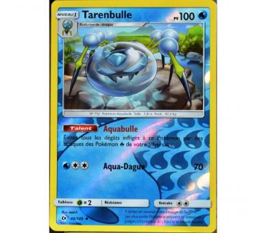 Tarenbulle Carte Reverse Peu Commune 100 Pv - Soleil Et Lune - 46/149