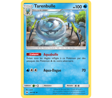 Tarenbulle Carte Peu Commune 100 Pv - Soleil Et Lune - 46/149