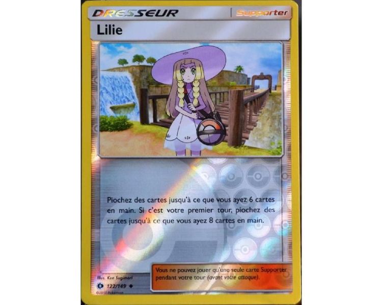 Lilie Carte Reverse Peu Commune - Soleil Et Lune - 122/149