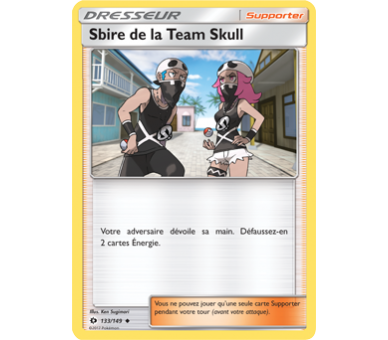 Sbire De La Team Skull Carte Peu Commune - Soleil Et Lune - 133/149