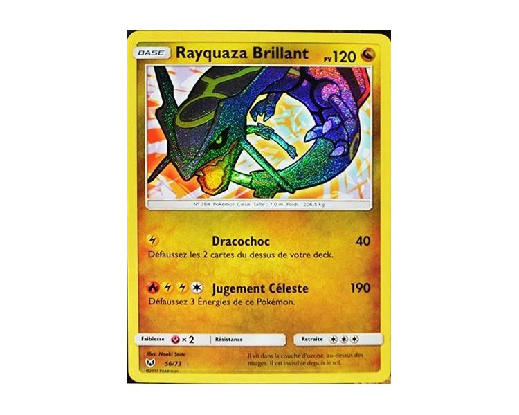 Carte Rayquaza Brillant 120 Pv - SL3.5 - 56/73 Carte Pokémon Rare