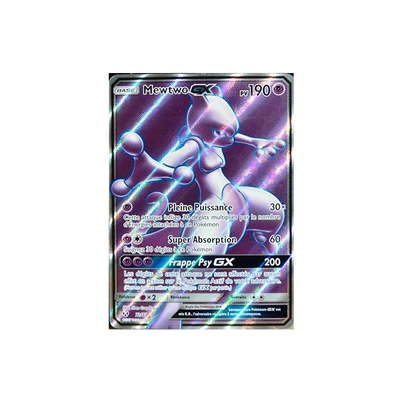 Mewtwo GX Carte Full Art Secrète 190 Pv - SL3.5 - 78/73