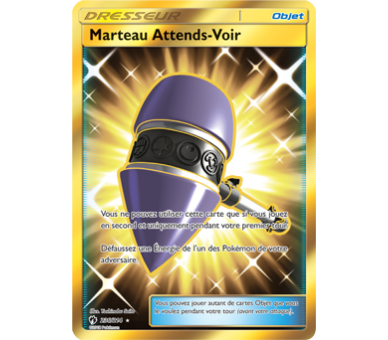 Marteau Attends-Voir SL08 Carte Pokémon Secrète