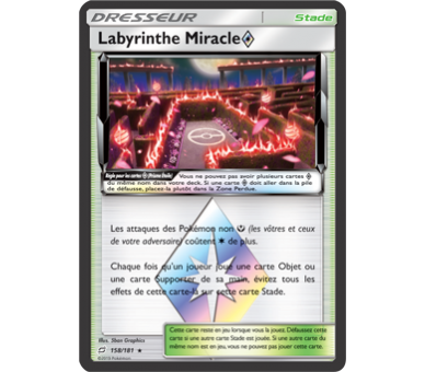 Labyrinthe Miracle Dresseur Prisme Etoile 158/181 Holo Rare