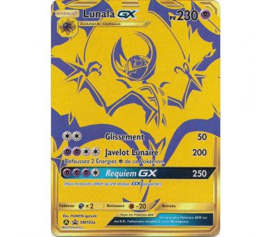 Lunala gx pv 250 sm103a carte pokémon Gold 