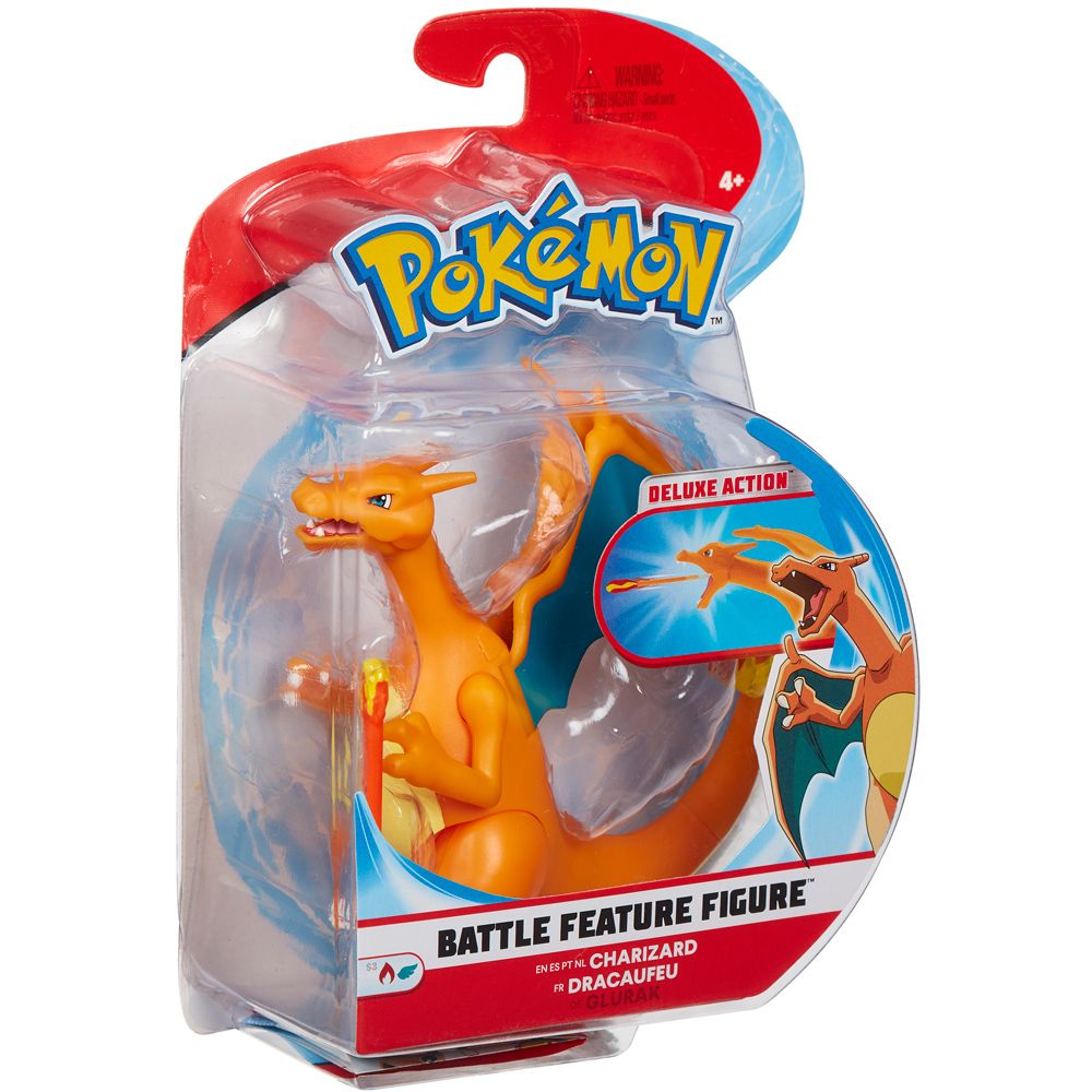 Pokémon - Figurine interactive Deluxe Dracaufeu 15 cm - Figurines - LDLC