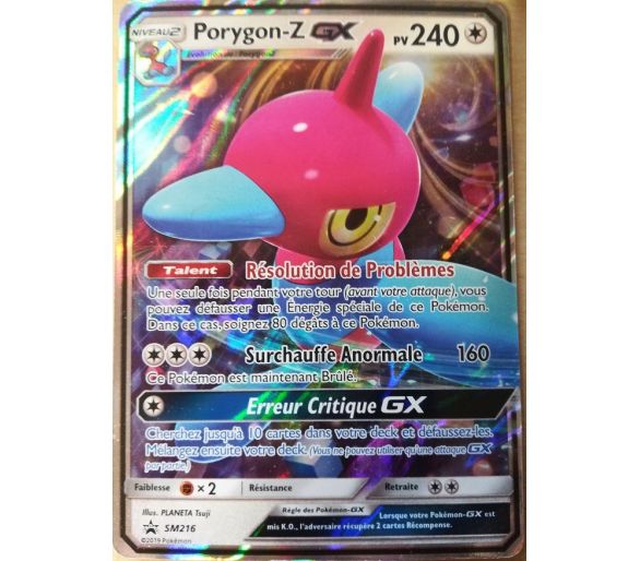 Carte Pokémon Etoile Promo Porygon-Z Gx pv240 SM218