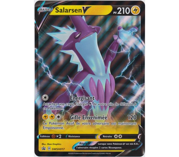 Carte Pokémon V - Salarsen V Pv210 SWSH017