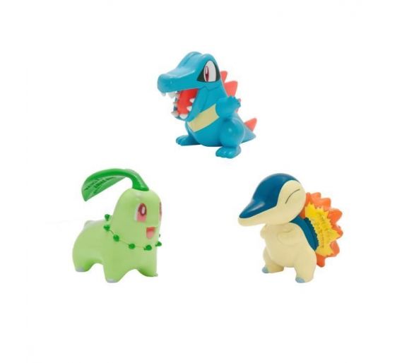Pack de 3 Figurines Pokémon - Germignon - Héricendre - Kaiminus