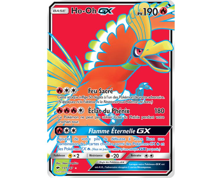 Ho-OH HX Pv 190 131/147 Soleil et Lune Ombres Ardentes