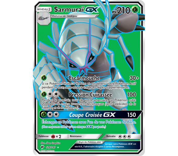 Sablaireau d'Alola Gx Pv 200 Etoile Promo SM236 Carte Pokemon GX