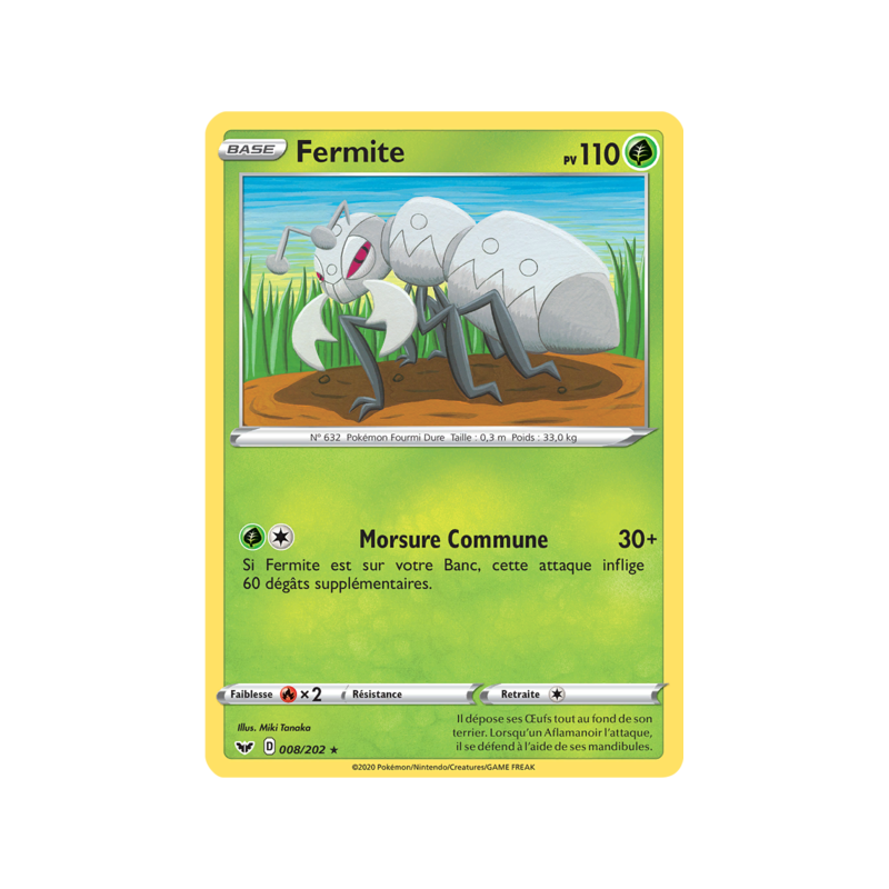 Fermite Pv 100 Carte Rare 8 2 Epee Et Bouclier Acheter Des Cartes