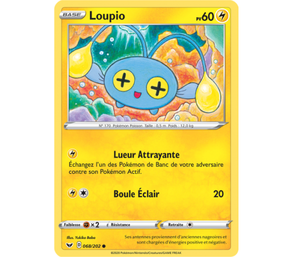 Loupio Pv 60 Carte Commune 68/202 Épée et Bouclier