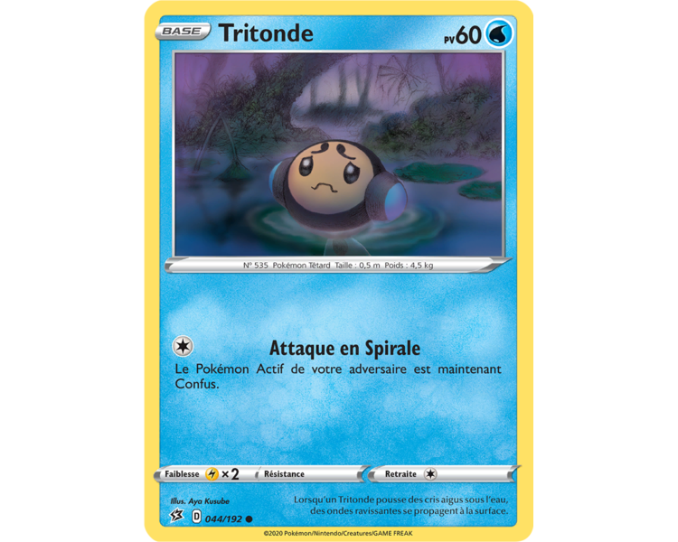 Pokemon 44/192  Tritonde Commune Epee et Bouclier 2 EB02 VF Francais