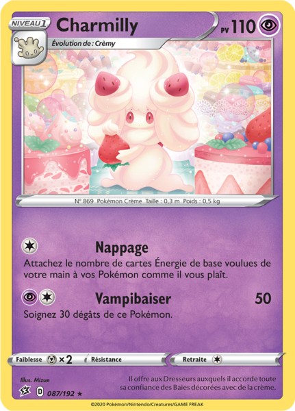 Cartes A L Unite Pokemon 087 192 Charmilly Carte Pokemon Neuve Francaise Eb02 Clash Des Rebelles Jeux De Cartes A Collectionner