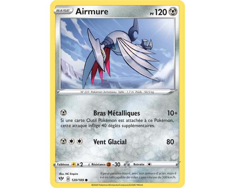 Airmure Pv 120 120 189 Carte Commune Epee Et Bouclier Tenebre