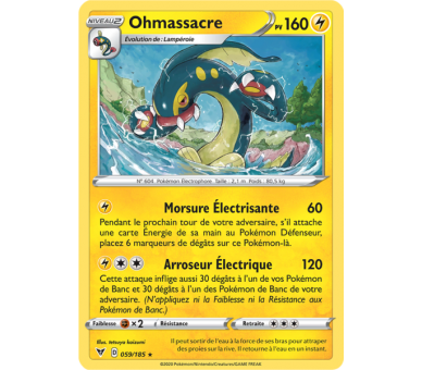 Ohmassacre Pv 160 059/185 - Carte Rare - Épée et Bouclier 4 - Voltage Éclatant