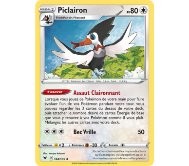 Piclairon Pv 80 144/185 - Carte Peu Commune - Épée et Bouclier 4 - Voltage Éclatant