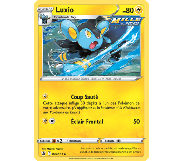 Luxray Pv 150 048/163 - Carte Rare Holographique - Épée et Bouclier 5 - Styles de Combat