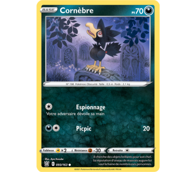 Cornèbre Pv 70 093/163 - Carte Commune - Épée et Bouclier 5 - Styles de Combat